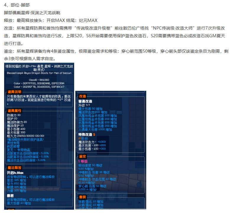 点击放大图片 笔记:弓弩流配装参考